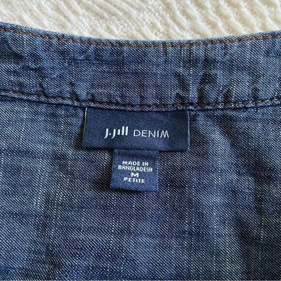 J. Jill Denim Shirt Dress - Picture 9 of 10